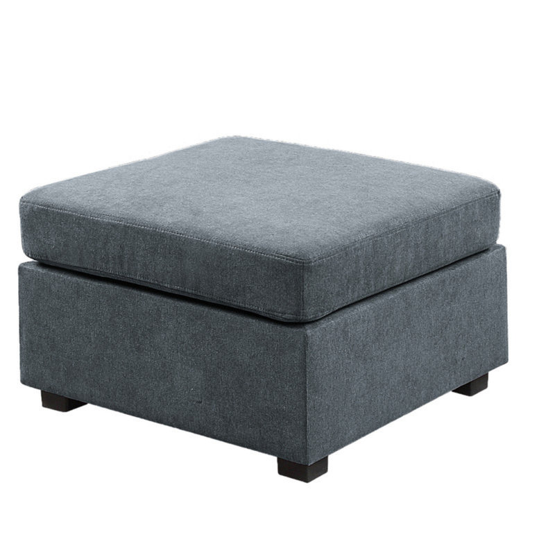 Canapé modulaire 119 places en tissu tissé gris 119 po avec repose-pieds