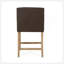 Tabouret de comptoir rembourré de 26 pouces - brun / brun patiné-1288686370-1288686375