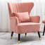 Devon Velvet Wingback Chair-115108232