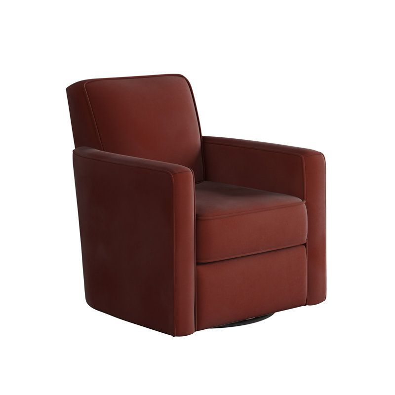 Fauteuil oscillant pivotant Balina Bindi, Bella Rouge, H 38 po x l 35 po x P 36 po  
