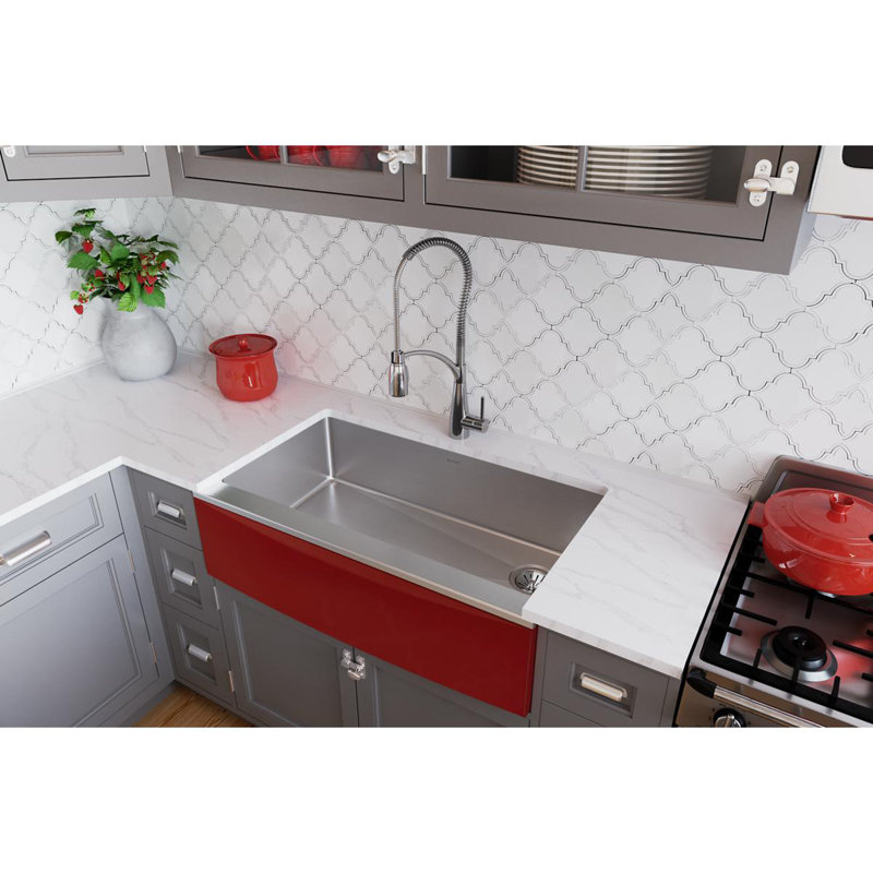 Crosstown Interchangeable Apron, Scarlet