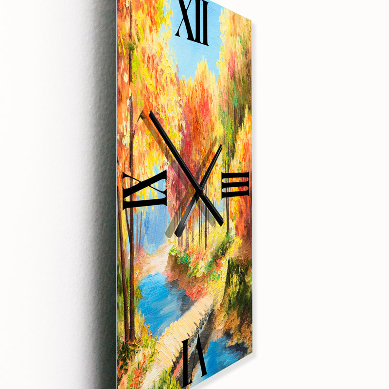 Horloge murale Trees by the Riverside - Lake House, Petit