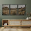 Wildflowers " Summer Wildflower Lush Floral Landscape Illustration Modern Decor Relax Calm Chic " 3 - Pieces-98697228-98697227