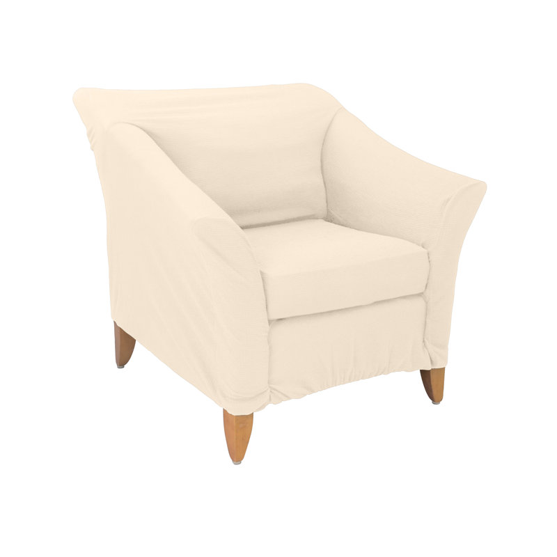 Housse pour fauteuil, Mélange de polyester ivoire