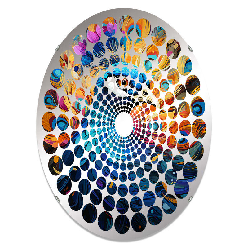 Miroir mural oval, 29,5 po x 19,6 po