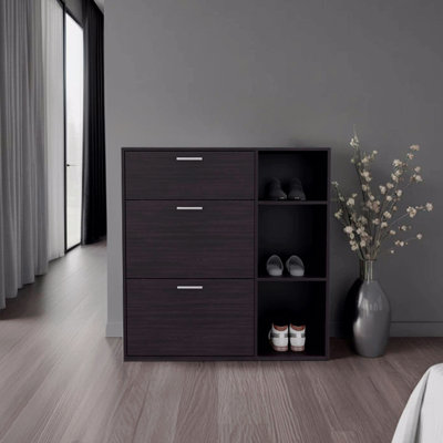 Range-chaussures H 39,6 po, 2 portes, 1 tiroir, 3 tablettes