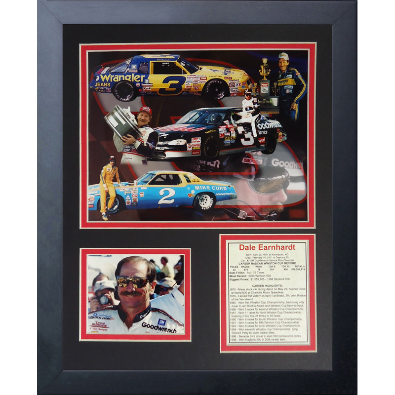 « dale earnhardt sr. »-cadre photo, impression sur papier