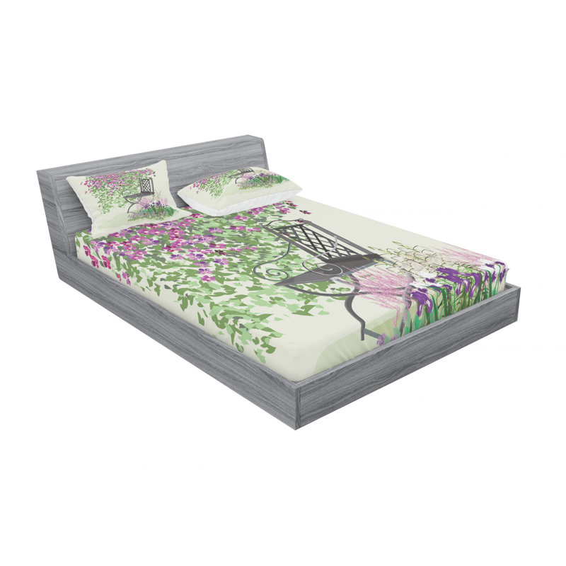 Microfiber Sheet Set, Queen Sheet Set with Fitted Sheet