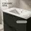 Meuble-lavabo cannelé blanc avec lavabo en céramique, tiroirs à fermeture en douceur et style américain-1527154244