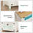 Farmhouse Night Stand For Bedroom, Rustic Vintage Nightstand With Charging Station And Led Lights, Bedside Table With 3 Drawers, Retro Side End Table With Storage-2099954254
