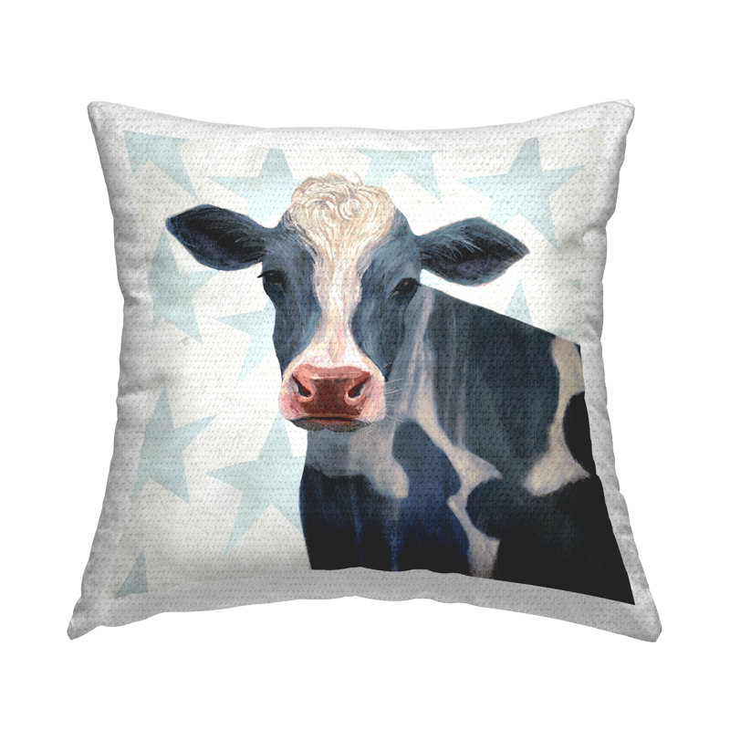 Coussin Patriotic Farm Cow