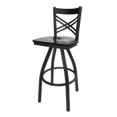 Akrin Swivel Upholstered Counter Stool