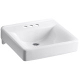 Soho Ceramic 20" Wall Mount Bathroom Sink