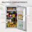 HOMCOM 91L Freestanding Under Counter Fridge with Chiller Box-121683025