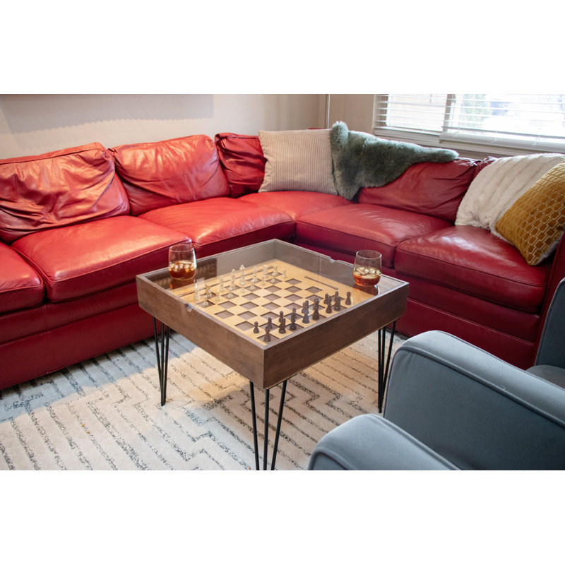 Chess Side Table, Chestnut