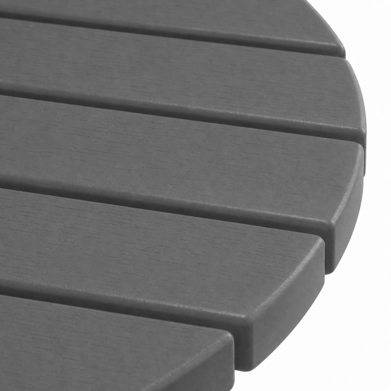 Table d'appoint extérieure 17 po 2 niveaux, Gris