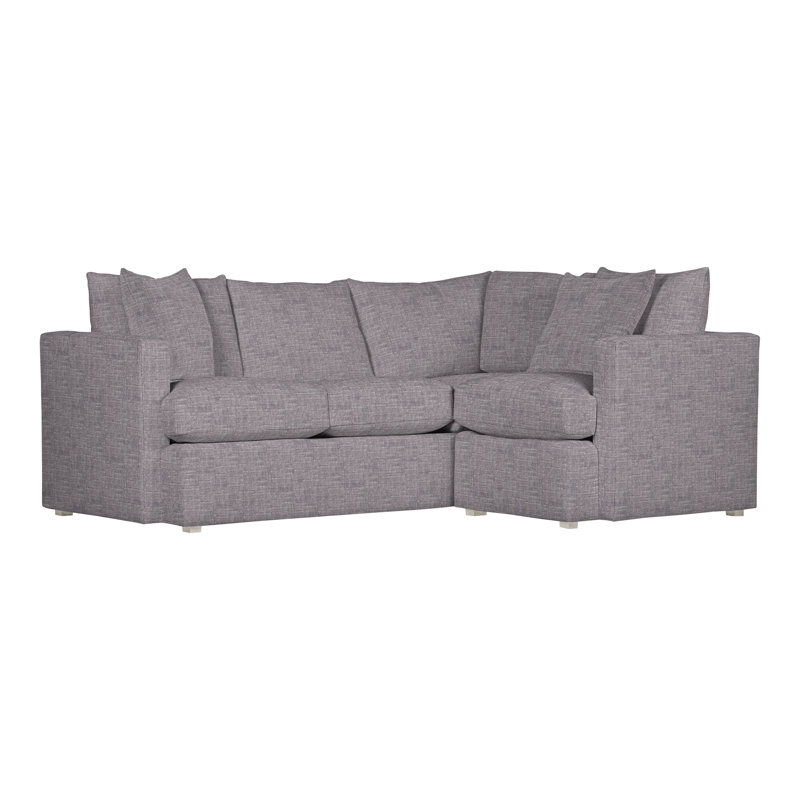 American Bungalow 2-Piece Sectional, Nomad Slate Crypton® Chenille, Wrenn