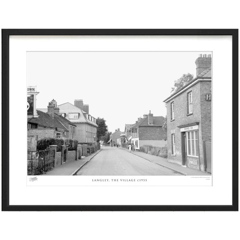 Langley, The Village C1955 by Francis Frith - Single Picture Frame Print, 28cm H x 36cm W x 2.3cm D