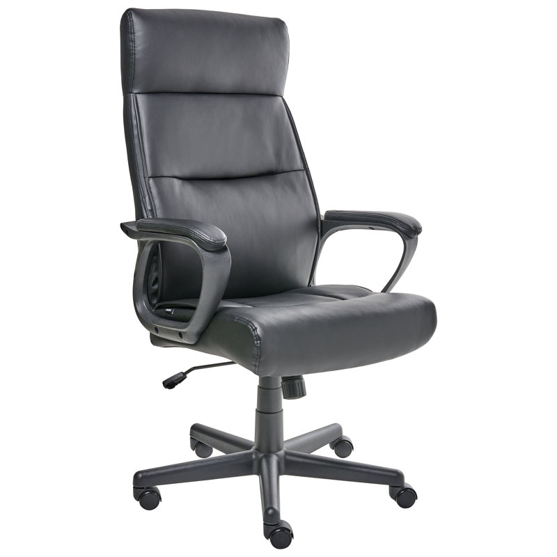 Executive Chair with Headrest, Black