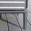 Chaise d'extérieur en aluminium avec coussins