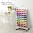 Craft Table Mobile Vinyl Roll Holder 60 Compartments Vinyl Storage table with Locking Caster Wheels