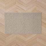 Feya Machine Woven Synthetic Aera Rug in Gray