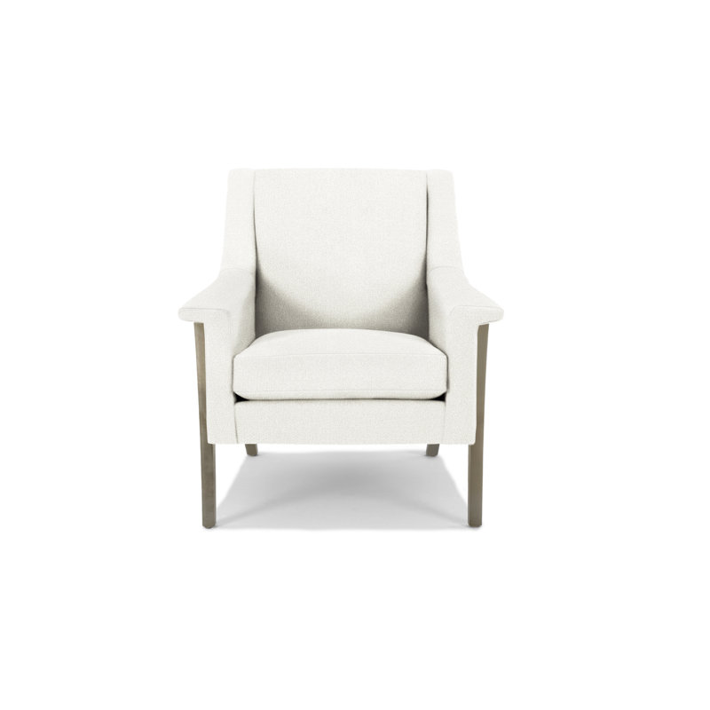 Fauteuil Arlo, Bois flottant, Mélange de polyester neige