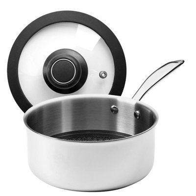 Céramique, casserole avec couvercle, 8 po de diamètre