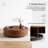 Circular Coffee Table with Iron Ring Base