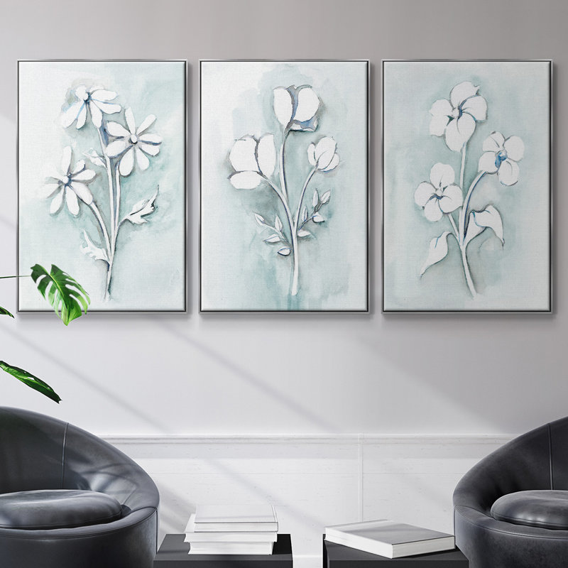 Bleu bohémien I, H 24 po x l 48 po x P 2 po, Argent