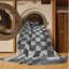 Tapis tissé à la machine gris / noir Weta-1904383796