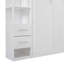 Murphy Bed Wall Bed With Shelves, Drawers And LED Lights-785559684
