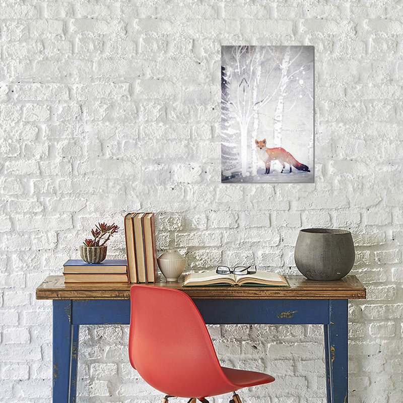 Mr. Winterfox II by Monika Strigel - Print on Canvas, 101.6 cm H x 66.04 cm W x 1.91 cm D, No Frame
