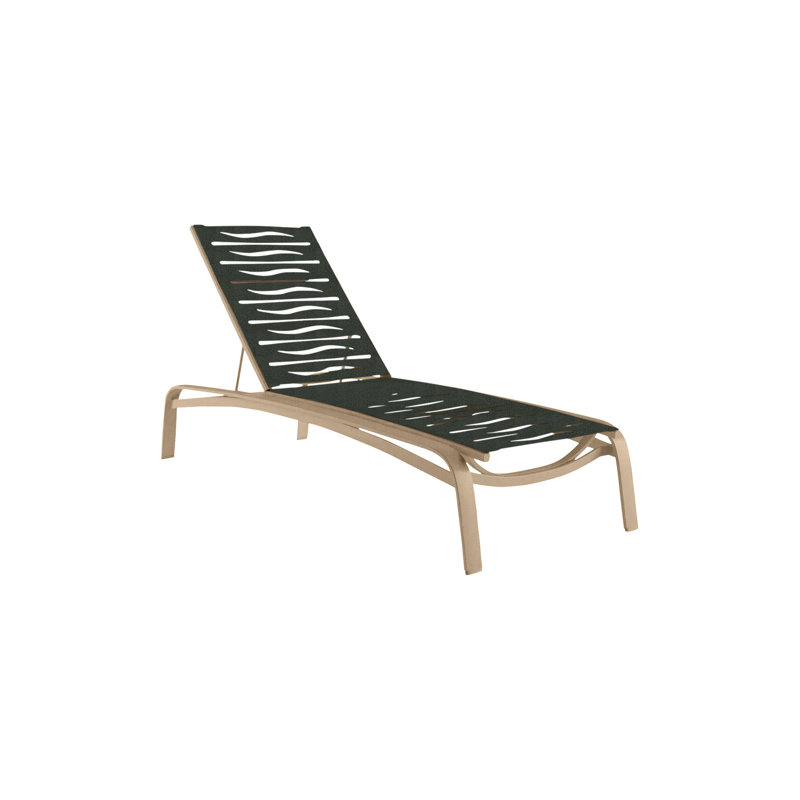 Laguna Beach EZ Span™ Outdoor Rust-Resistant Metal Chaise Lounge, Sonora, Snow