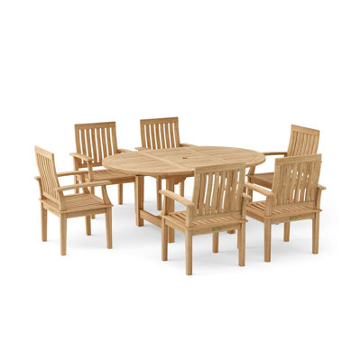 Bahama Outdoor 7 - Piece Teak Dining Set