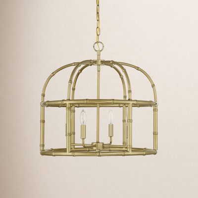 Ethan 4 - Light Metal Dimmable Chandelier