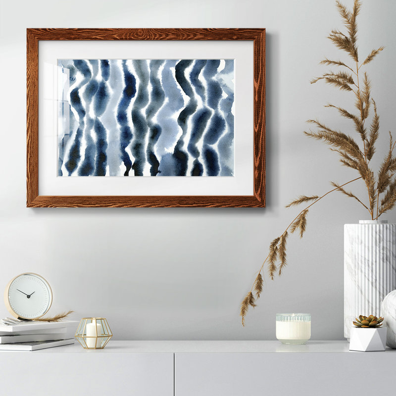 " True Blue Wave I ", Maple, 28" H x 42" W x 1.5" D