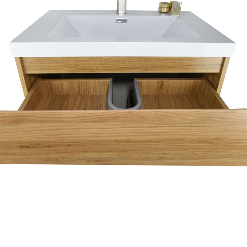 Hargrave 29.5 " Single Bathroom Vanity Base, Natural Oak