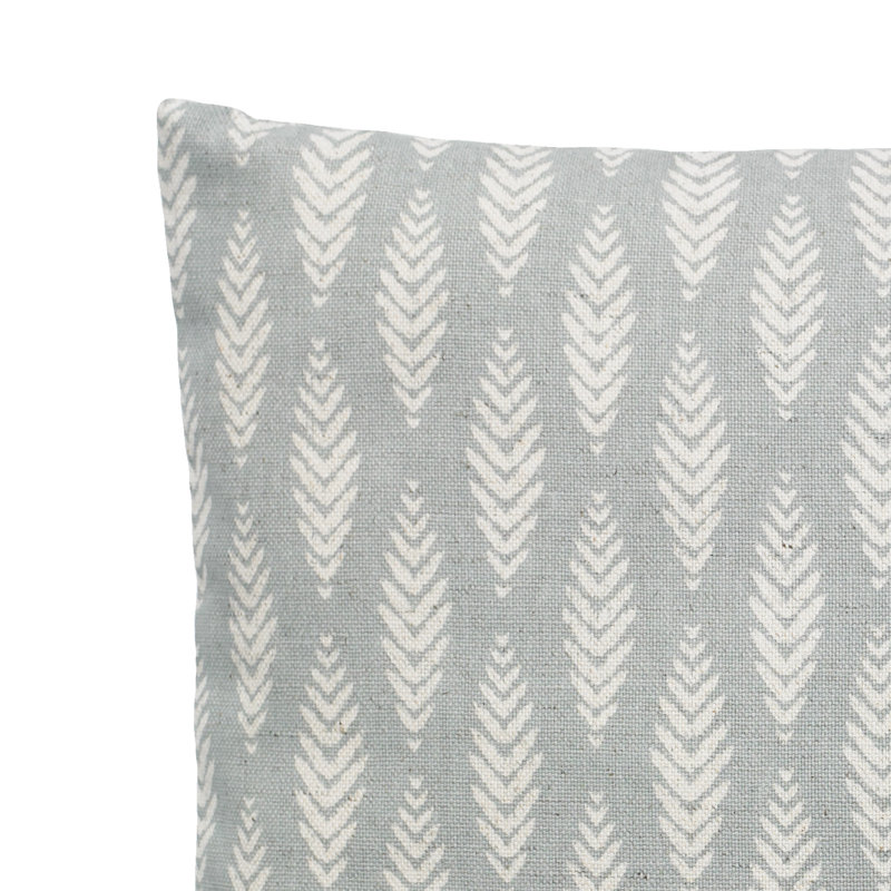 Housse et insert de coussin rectangulaire Oakland, Bleu pâle, 12 po x 24 po