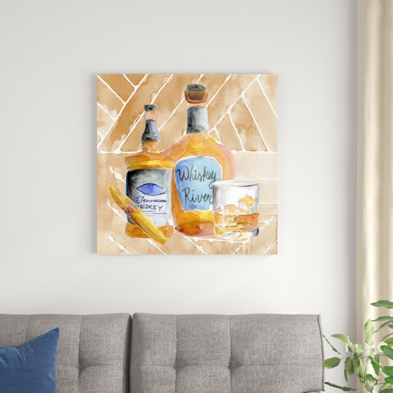 " Man Cave I " by Regina Moore Painting Print, 30" H x 30" W