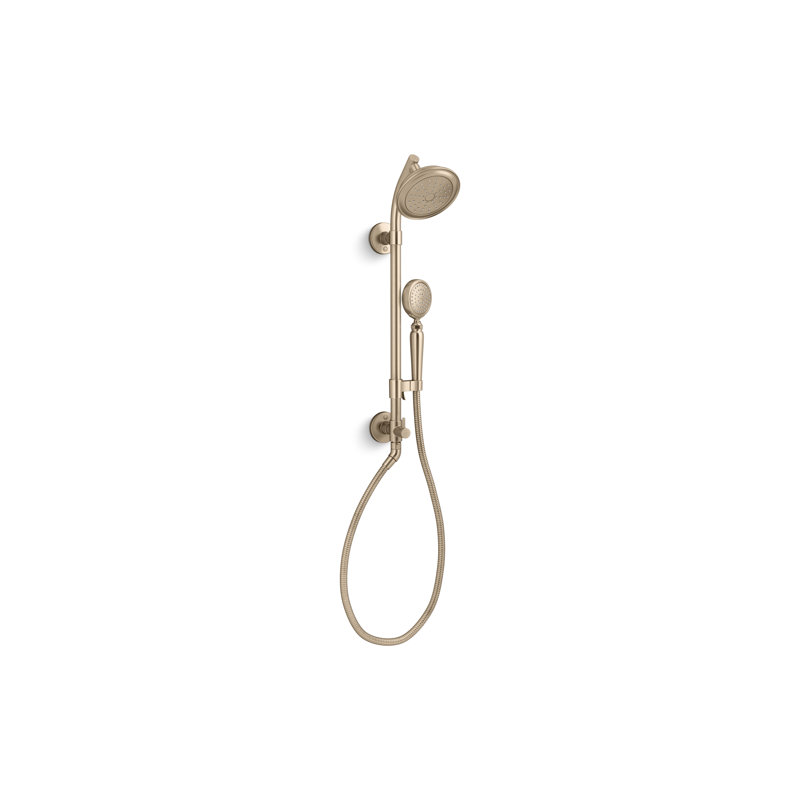 Système de douche complet HydroRail-S Artifacts, Bronze brossé