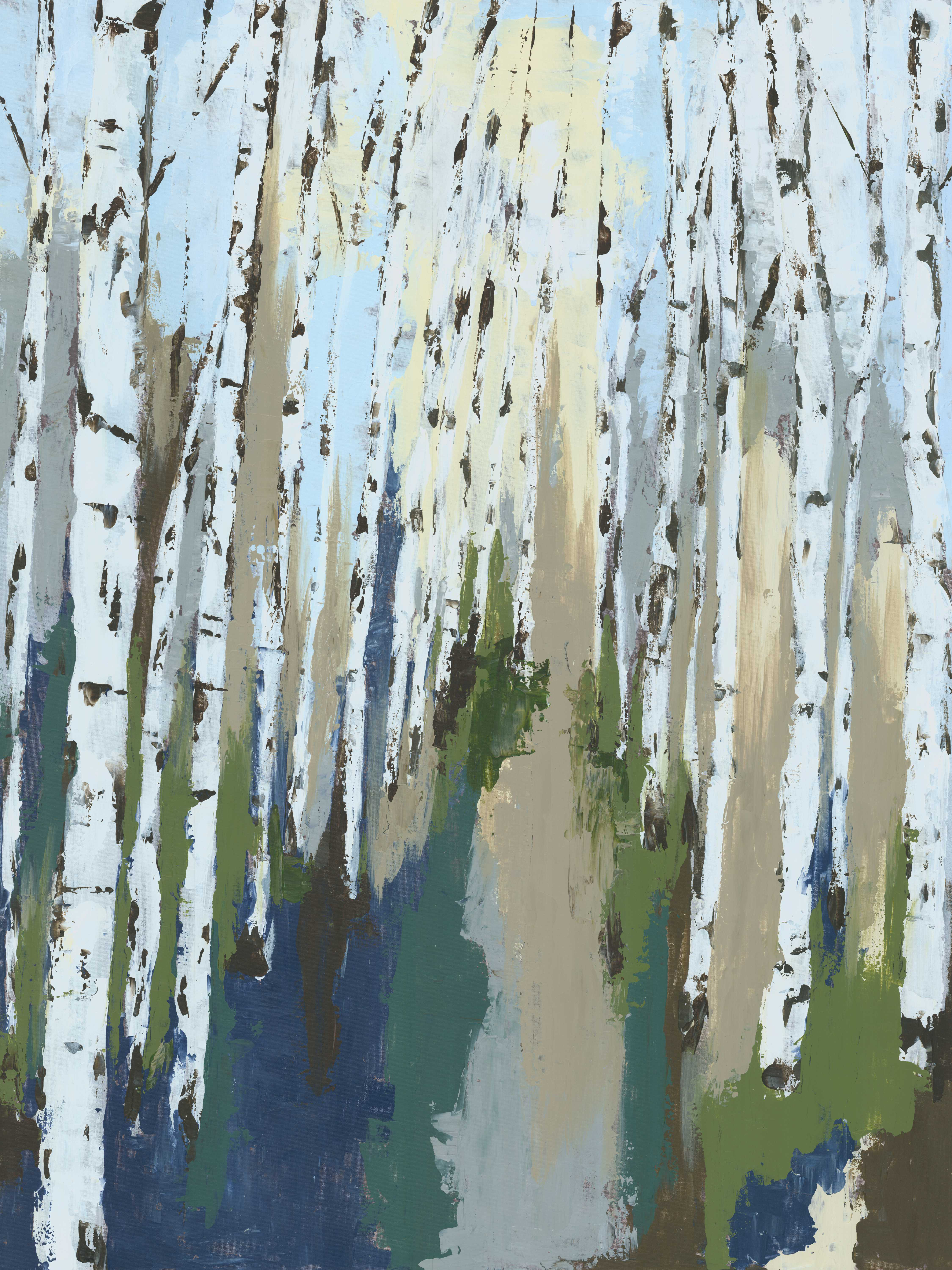 Loon Peak® Birch Trees - Wrapped Canvas Print | Wayfair