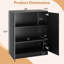 Organisateur de porte d'armoire en bois manufacturé DeAngelo