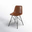 Chaise d'appoint rembourrée en cuir Glossop-1189501795-1179892362