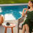 Patio Table Living Room Side Table, Round Accent Table Small Side Table Nightstand-850727238