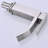 Single Handle Waterfall Spout Bathroom Faucet With Pop - Up Drain, Brushed Nickel, Stainless, Stable Water Flow, Cost Saving Installation Sink Outlet, Adjustment, Drain For Overflow, Easy Flow And-121552904