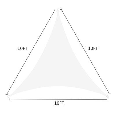 10' x 10' Rectangle Shade Sail