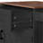 39.3" Farmhouse Kitchen Island With Drop Leaf, Kitchen Storage Island With Open Side Rack, One Drawer, Towel Rack, Rolling Kitchen Cart With Lockable Wheels For Lawn Garden, Black-129490251