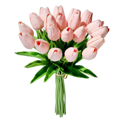 Bouquet de fleurs artificielles tulipe artificielle pour fête de mariage (ensemble de 25)