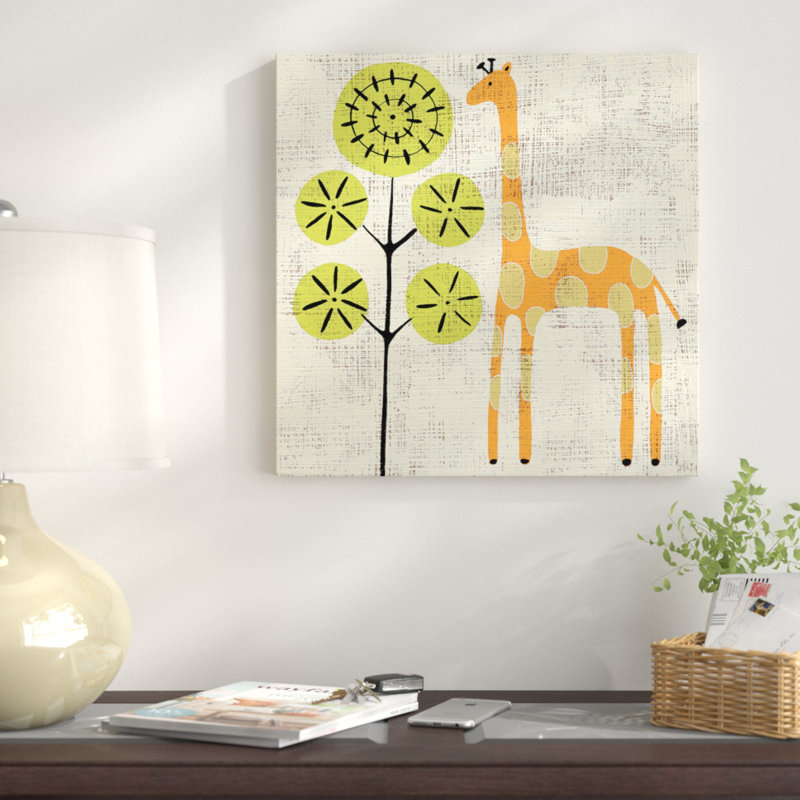 «Ada's Giraffe», reproduction sur toile tendue, H 18 po x l 18 po x P 1,5 po